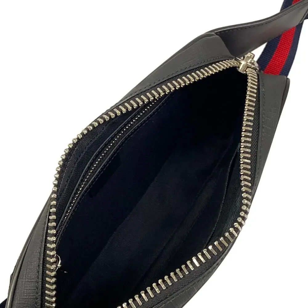 Gucci GG Plus/GG Supreme Backpack 474293 Black Dark Gray PVC Leather